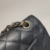Chanel Classic Double Flap Bag Quilted Caviar Large — thumbnail 14