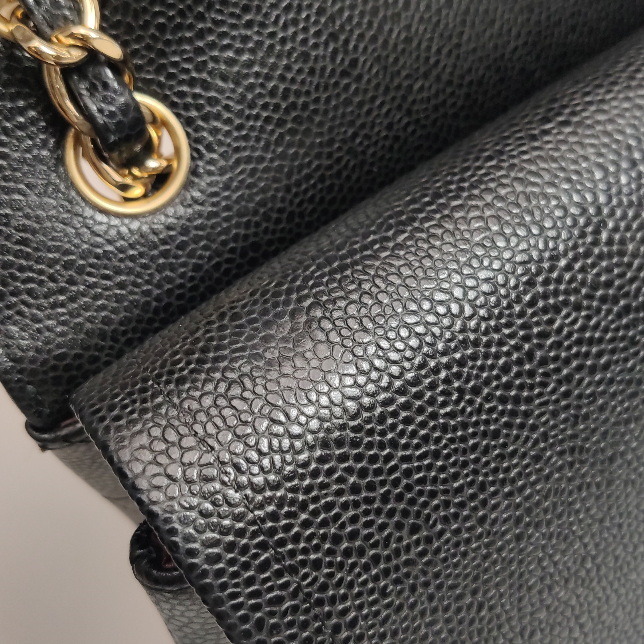 Chanel Classic Double Flap Bag Quilted Caviar Large — photo 16 of 17