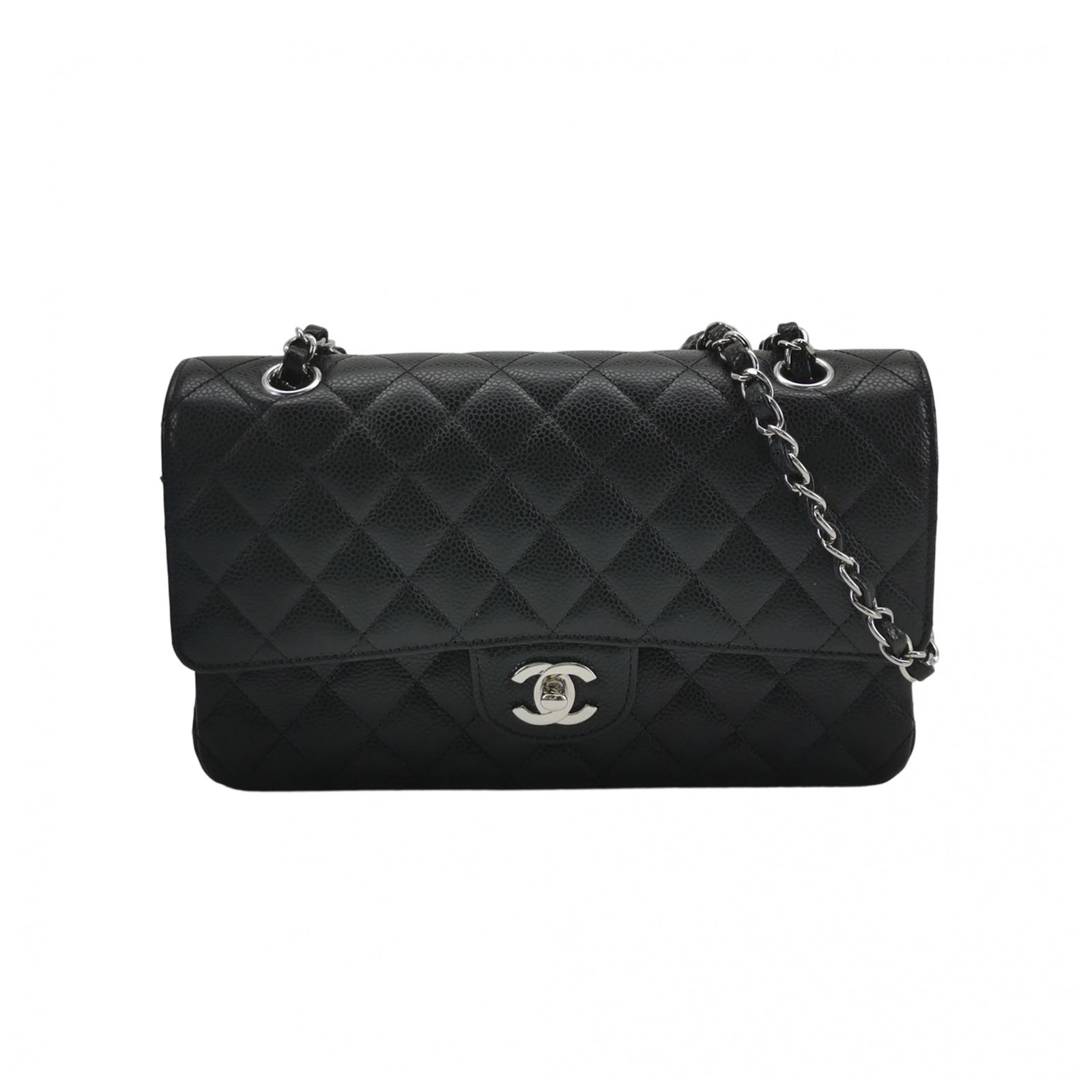 Chanel Classic Double Flap Bag Quilted Caviar Medium — photo 1 of 11