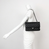 Chanel Classic Double Flap Bag Quilted Caviar Medium — thumbnail 2