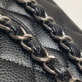 Chanel Classic Double Flap Bag Quilted Caviar Medium — thumbnail 9
