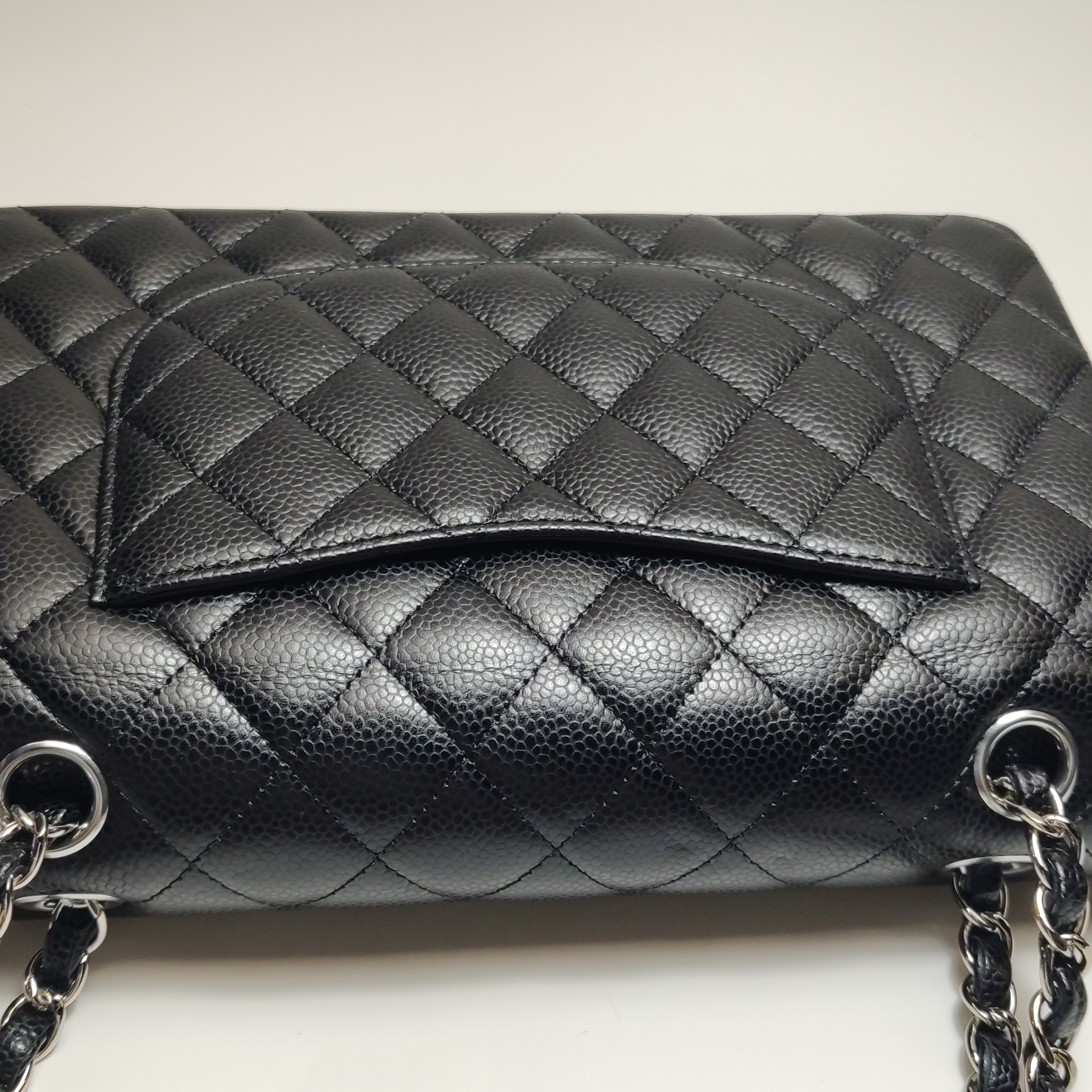 Chanel Classic Double Flap Bag Quilted Caviar Medium — photo 11 of 11