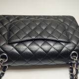 Chanel Classic Double Flap Bag Quilted Caviar Medium — thumbnail 11
