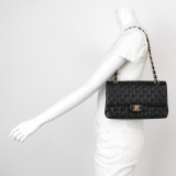 Chanel Classic Double Flap Bag Quilted Caviar Medium — thumbnail 2