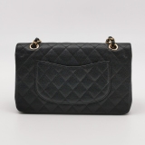 Chanel Classic Double Flap Bag Quilted Caviar Medium — thumbnail 5