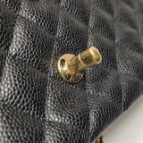 Chanel Classic Double Flap Bag Quilted Caviar Medium — thumbnail 9