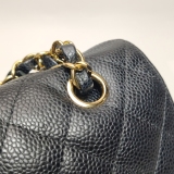 Chanel Classic Double Flap Bag Quilted Caviar Medium — thumbnail 13