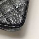 Chanel Classic Double Flap Bag Quilted Caviar Medium — thumbnail 16