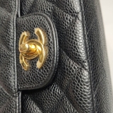 Chanel Classic Double Flap Bag Quilted Caviar Medium — thumbnail 15