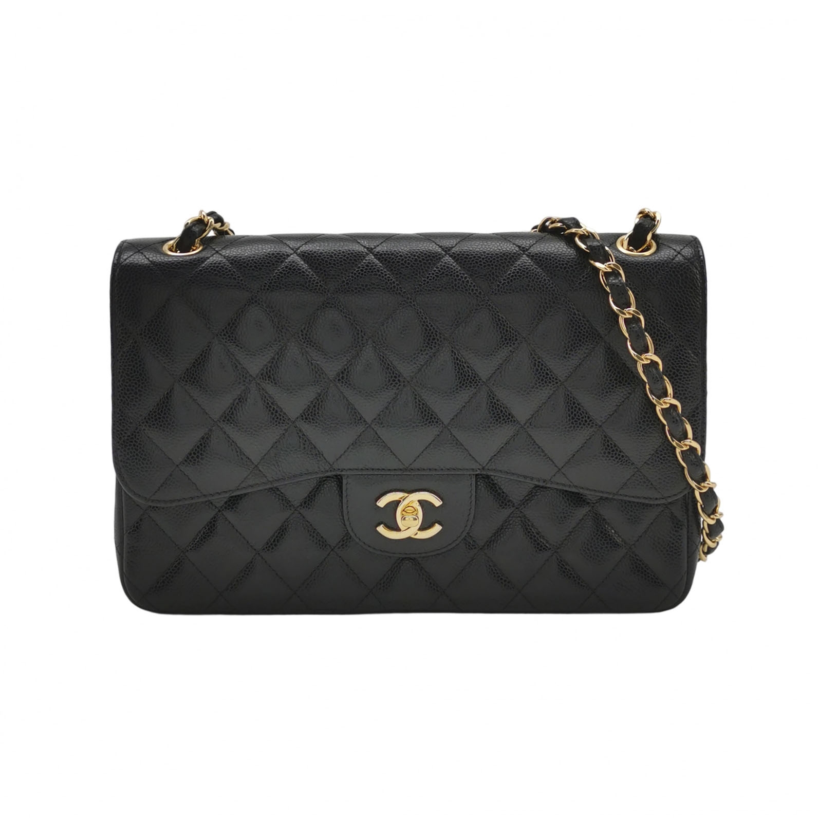Chanel Classic Double Flap Bag Quilted Caviar Large — photo 1 of 17