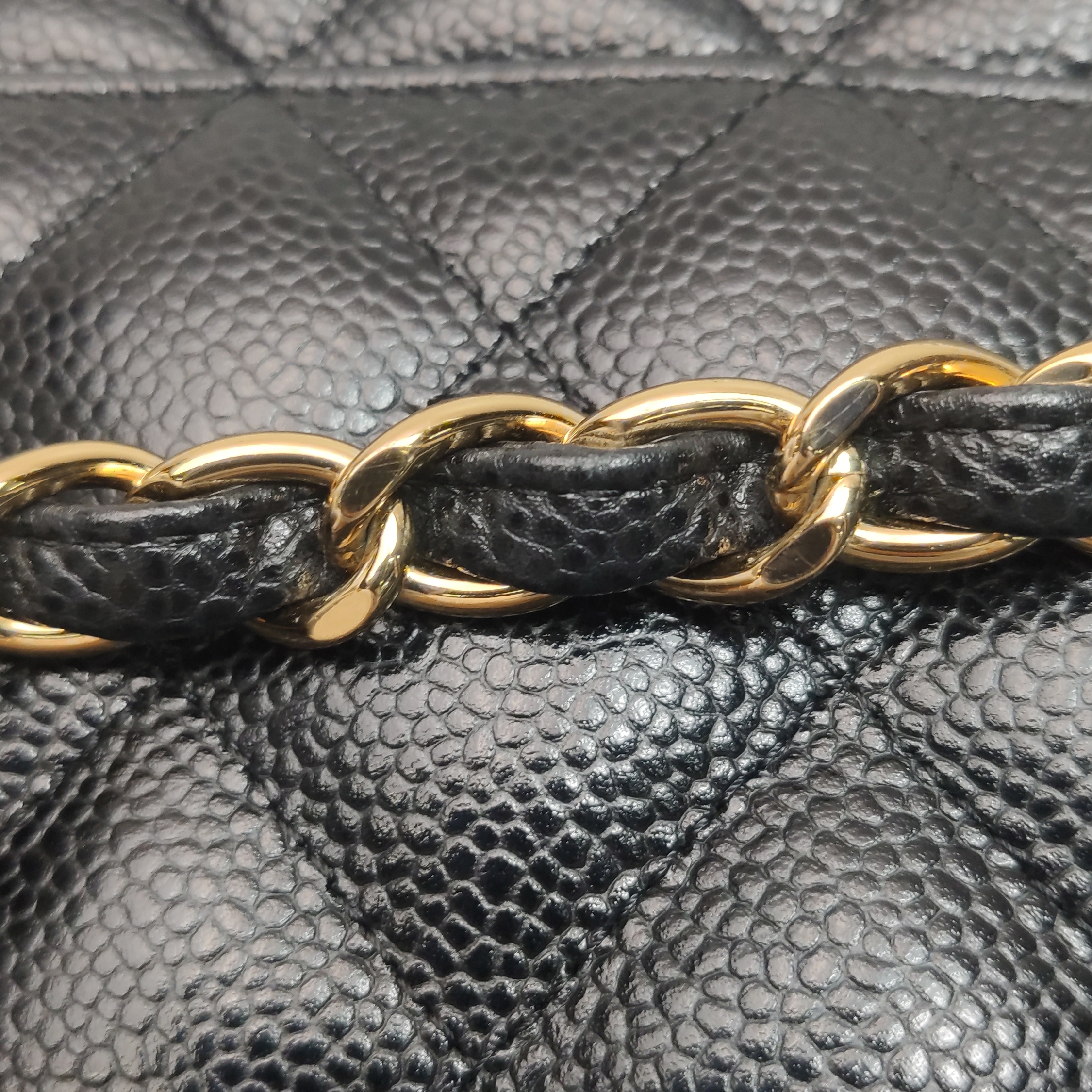 Chanel Classic Double Flap Bag Quilted Caviar Large — photo 9 of 17