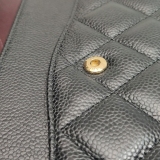 Chanel Classic Double Flap Bag Quilted Caviar Large — thumbnail 11
