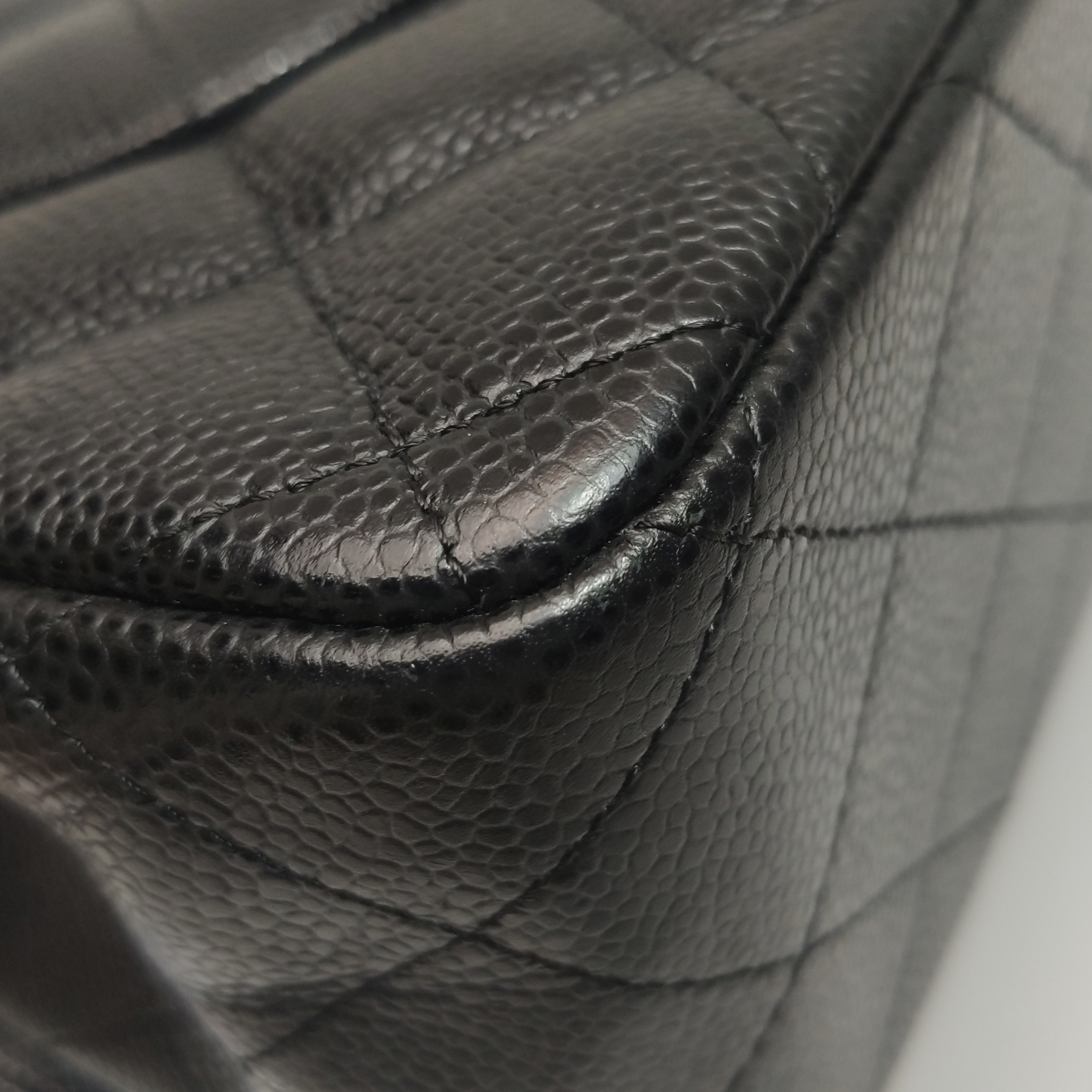 Chanel Classic Double Flap Bag Quilted Caviar Large — photo 13 of 17