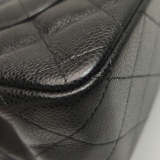 Chanel Classic Double Flap Bag Quilted Caviar Large — thumbnail 13