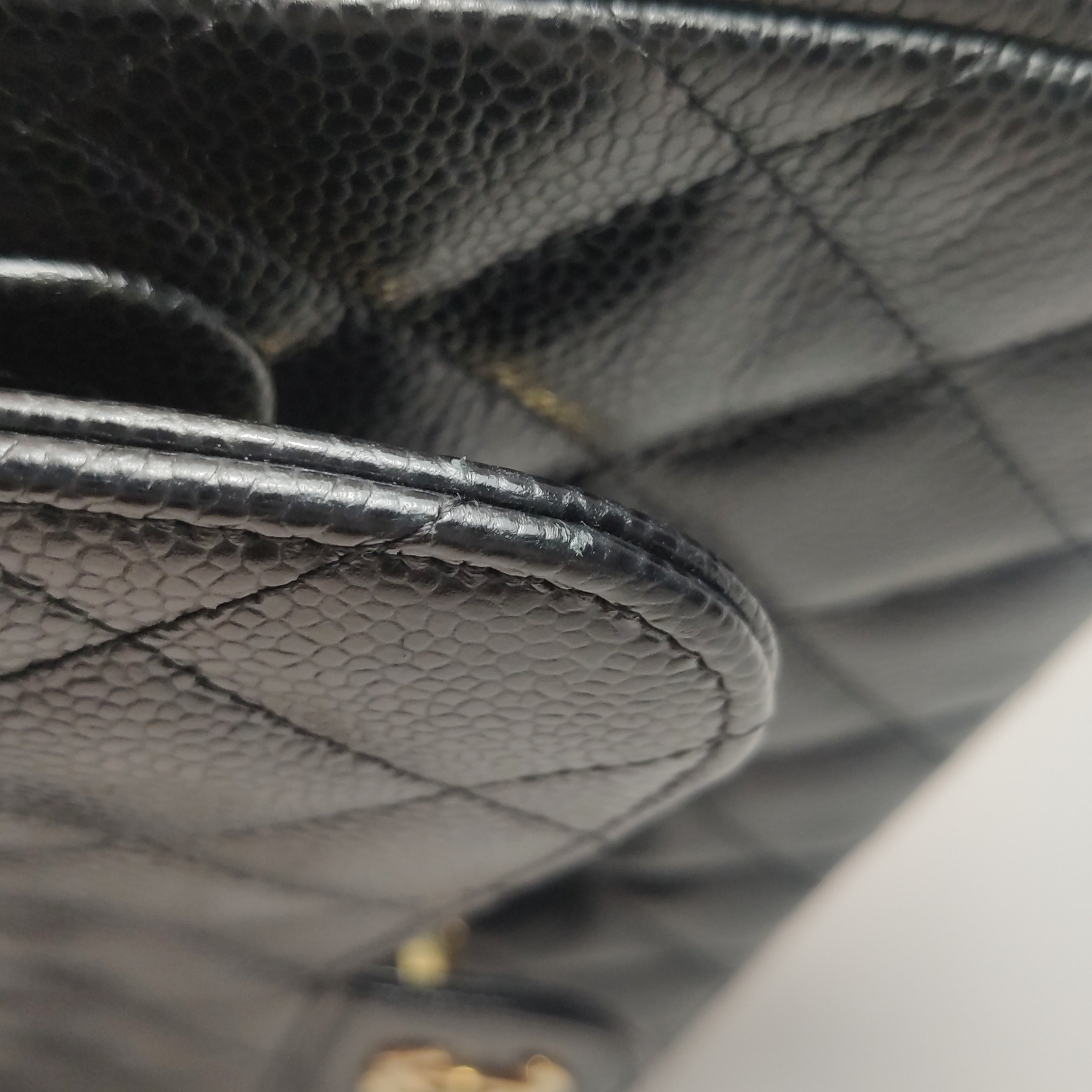 Chanel Classic Double Flap Bag Quilted Caviar Large — photo 14 of 17