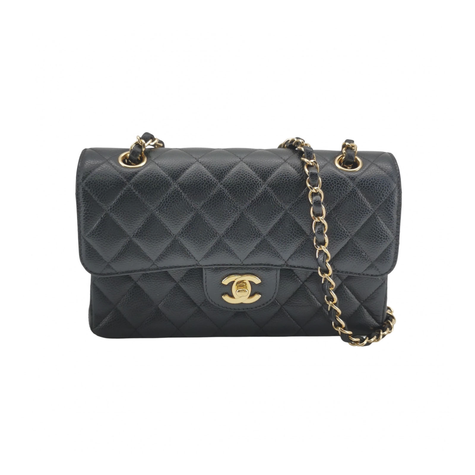 Chanel Classic Double Flap Bag Quilted Caviar Small — photo 1 of 16