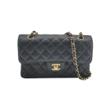 Chanel Classic Double Flap Bag Quilted Caviar Small — thumbnail 1