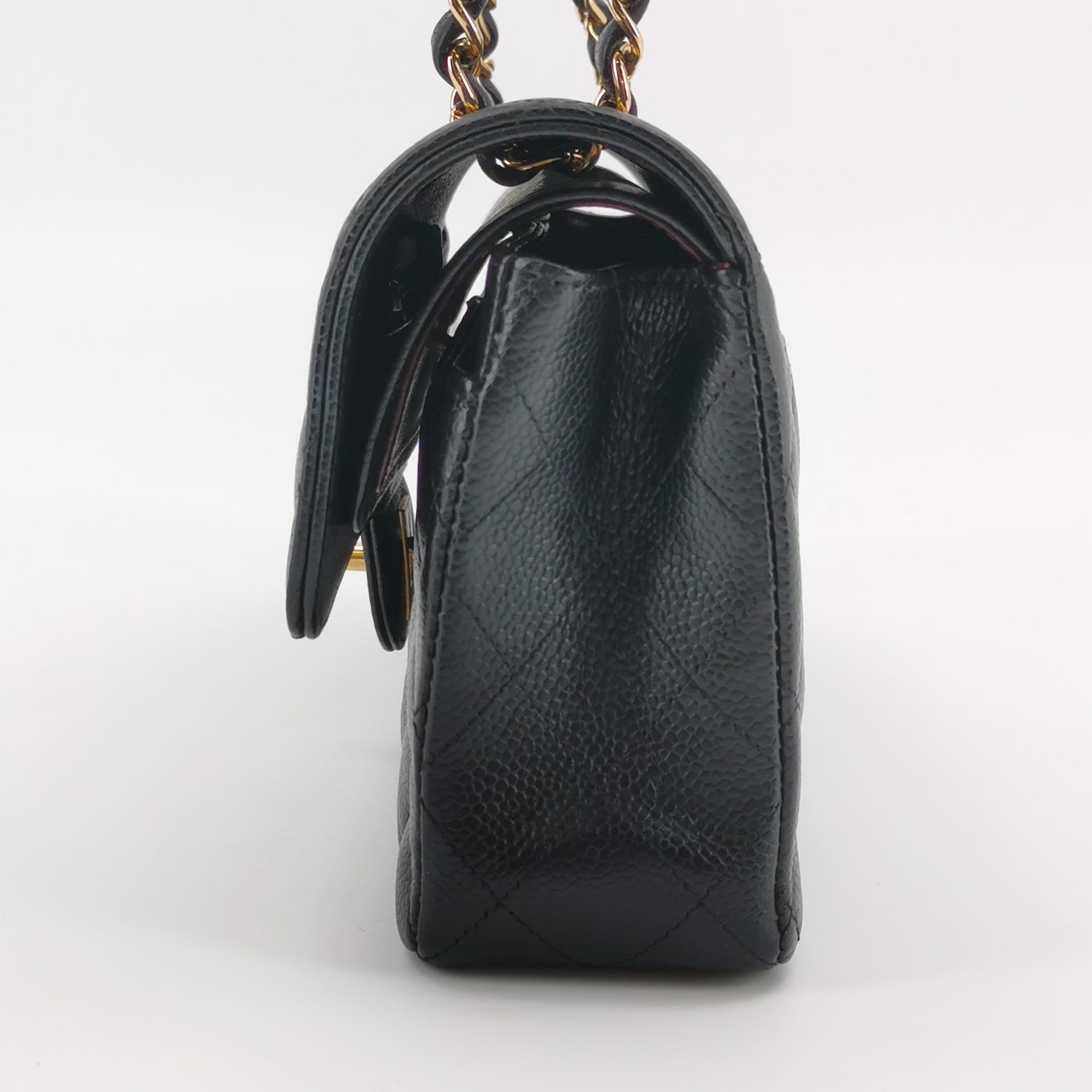 Chanel Classic Double Flap Bag Quilted Caviar Small — photo 3 of 16