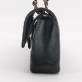 Chanel Classic Double Flap Bag Quilted Caviar Small — thumbnail 3
