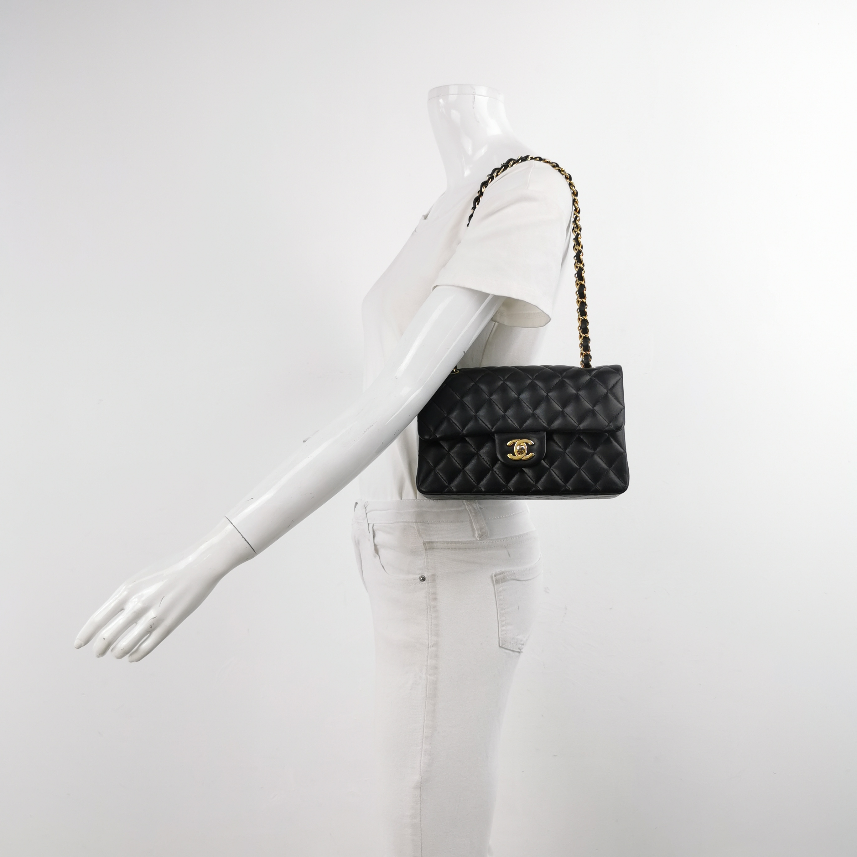 Chanel Classic Single Flap Bag Quilted Lambskin Small — alternate view