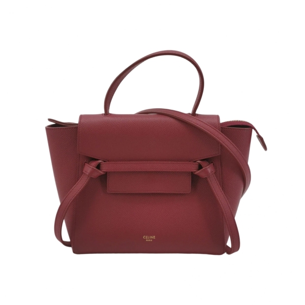Celine Belt Bag Textured Leather Nano — pre-owned, Vierlot