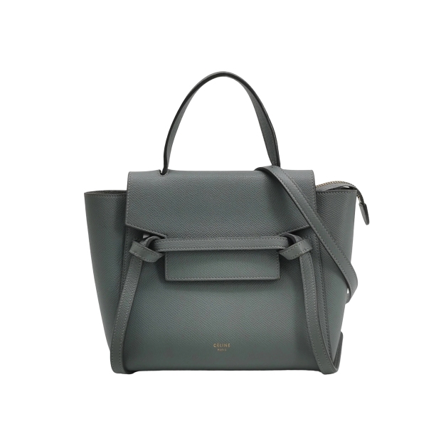 Celine Belt Bag Textured Leather Nano — pre-owned, Vierlot