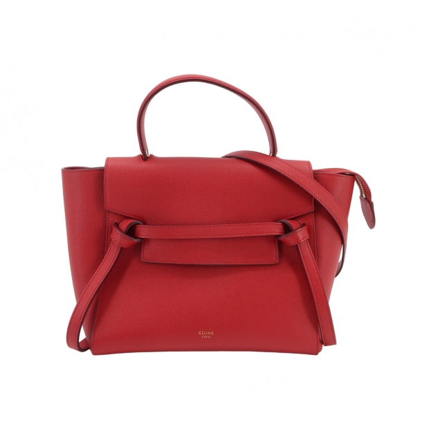 Celine Belt Bag Textured Leather Micro — pre-owned, Vierlot