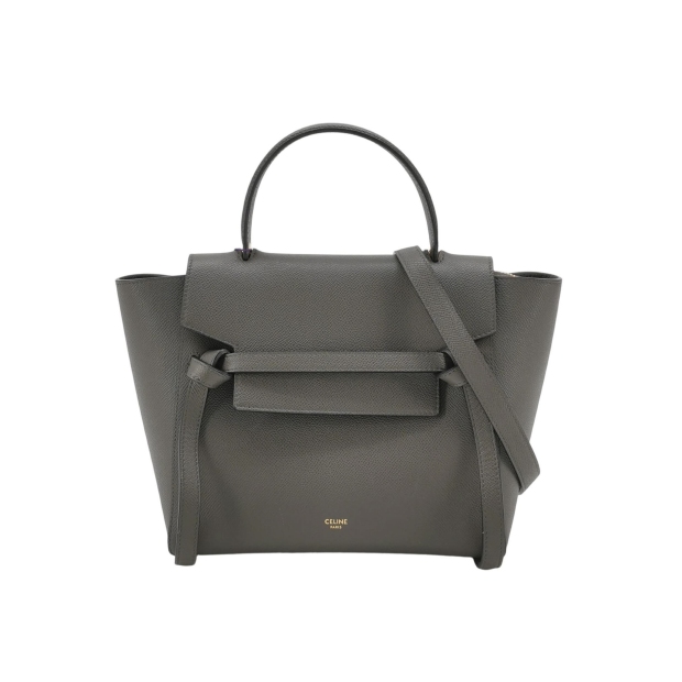 Celine Belt Bag Textured Leather Micro — pre-owned, Vierlot