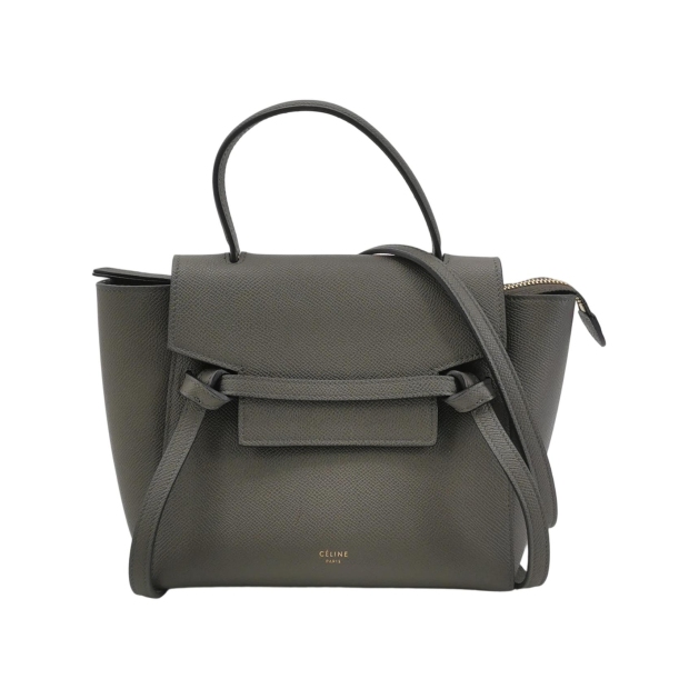 Celine Belt Bag Textured Leather Nano — pre-owned, Vierlot