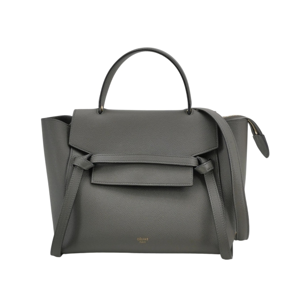 Celine Belt Bag Textured Leather Micro — pre-owned, Vierlot