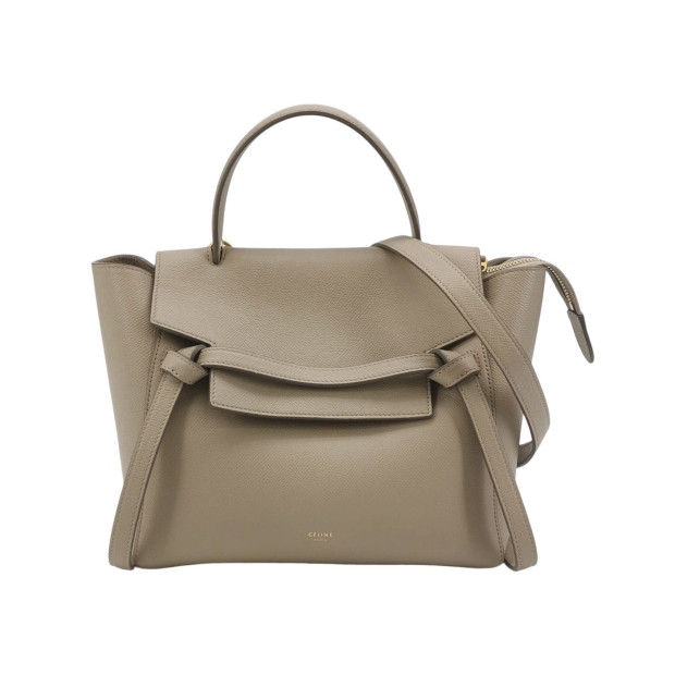 Celine Belt Bag Textured Leather Micro — pre-owned, Vierlot