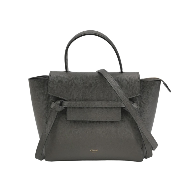 Celine Belt Bag Textured Leather Nano — pre-owned, Vierlot