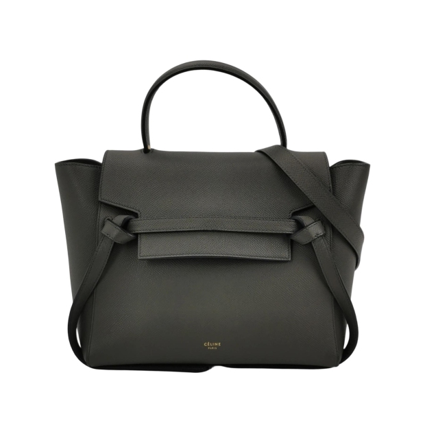 Celine Belt Bag Textured Leather Micro — pre-owned, Vierlot