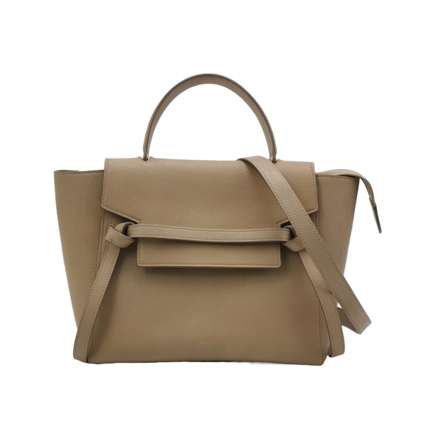 Celine Belt Bag Textured Leather Micro — pre-owned, Vierlot