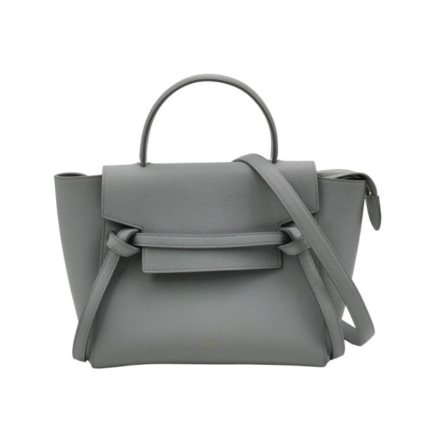 Celine Belt Bag Textured Leather Micro — pre-owned, Vierlot