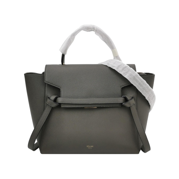 Celine Belt Bag Textured Leather Micro — pre-owned, Vierlot