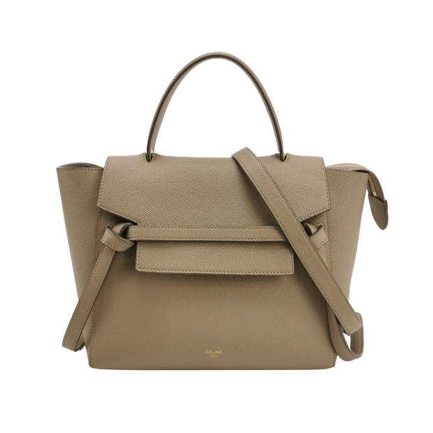 Celine Belt Bag Textured Leather Micro — pre-owned, Vierlot