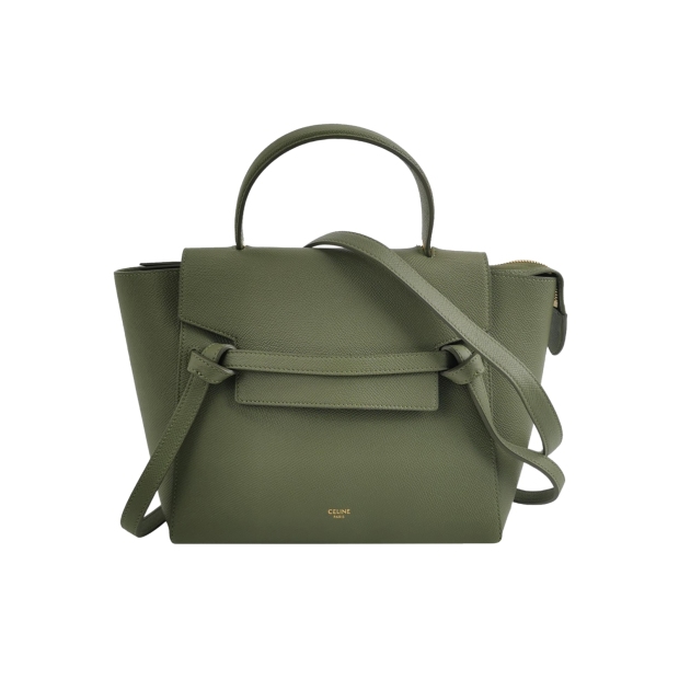 Celine Belt Bag Textured Leather Micro — pre-owned, Vierlot