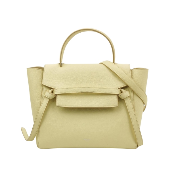 Celine Belt Bag Textured Leather Micro — pre-owned, Vierlot