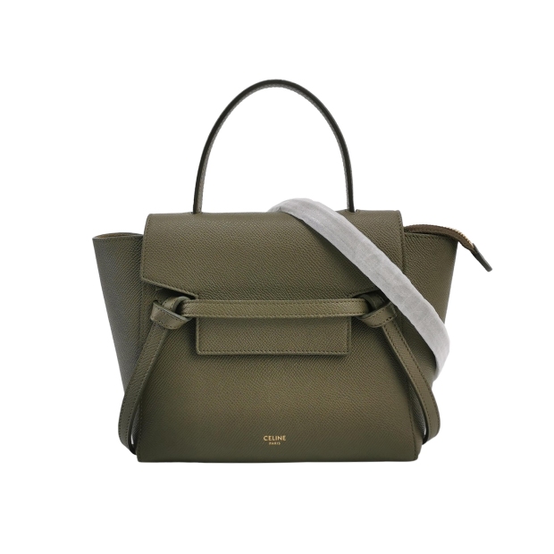 Celine Belt Bag Textured Leather Nano — pre-owned, Vierlot