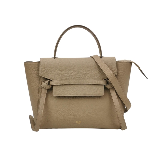 Celine Belt Bag Textured Leather Micro — pre-owned, Vierlot