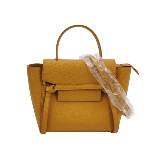 Celine Belt Bag Textured Leather Nano — pre-owned, Vierlot