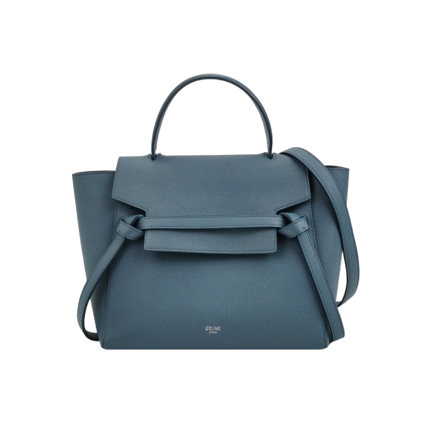 Celine Belt Bag Textured Leather Micro — pre-owned, Vierlot