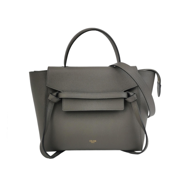 Celine Belt Bag Textured Leather Micro — pre-owned, Vierlot