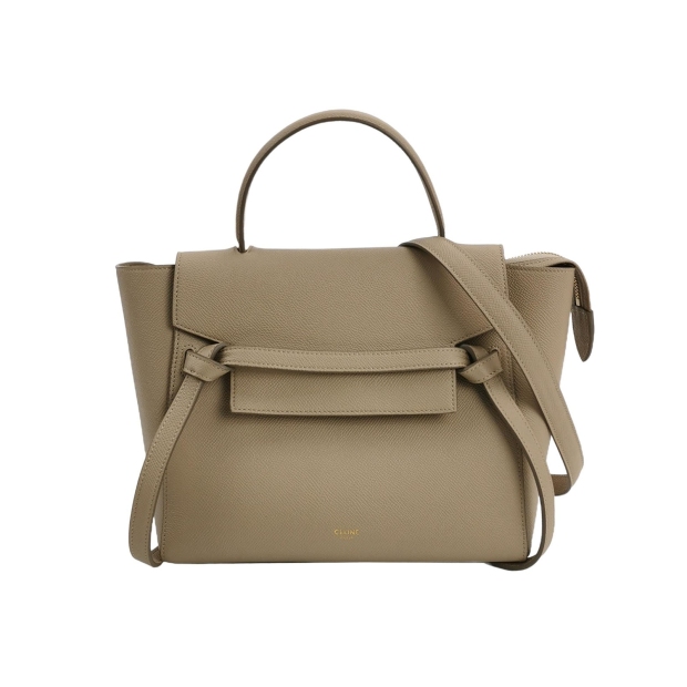 Celine Belt Bag Textured Leather Micro — pre-owned, Vierlot