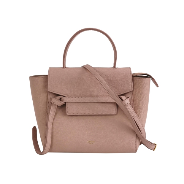 Celine Belt Bag Textured Leather Nano — pre-owned, Vierlot