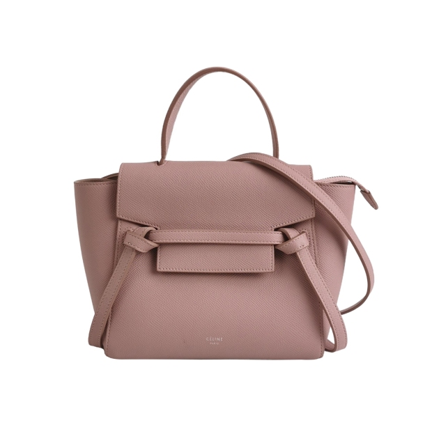 Celine Belt Bag Textured Leather Nano — pre-owned, Vierlot