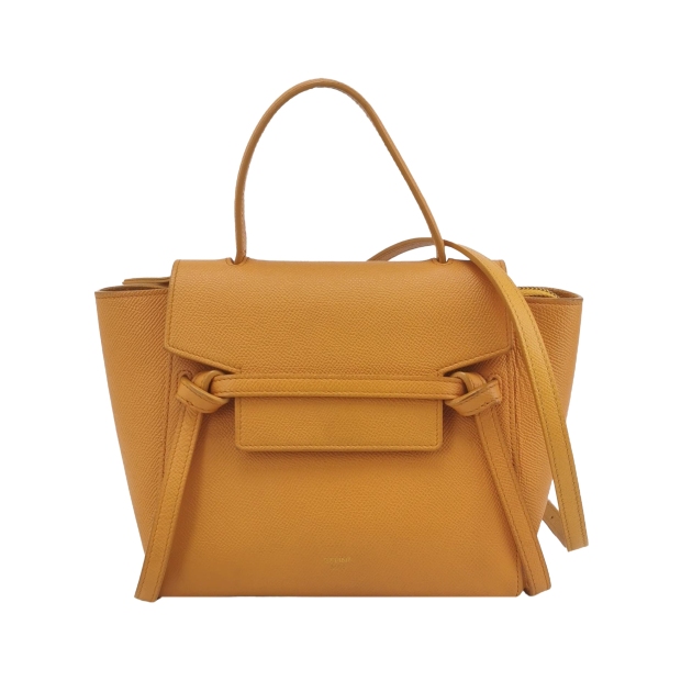 Celine Belt Bag Textured Leather Nano — pre-owned, Vierlot