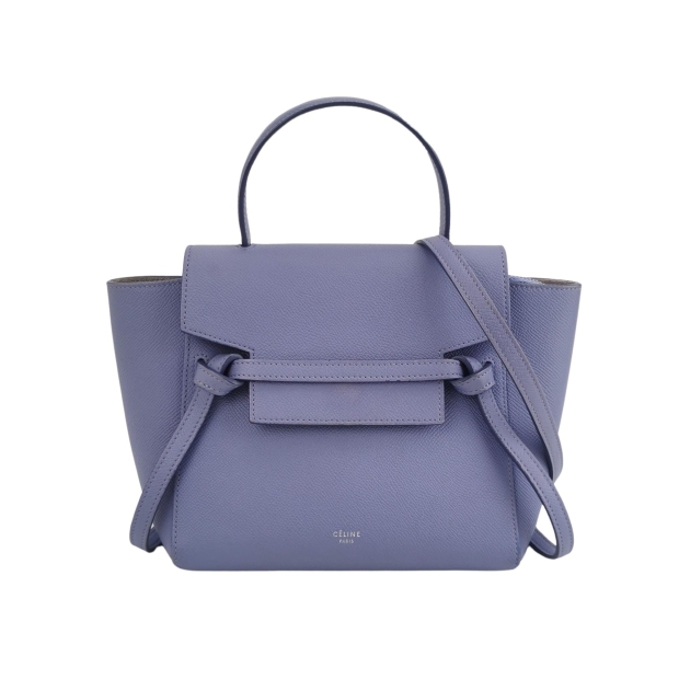 Celine Belt Bag Textured Leather Nano — pre-owned, Vierlot