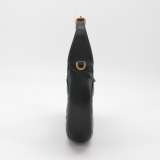 Gucci GG Marmont Half Moon Hobo Matelasse Leather Small — thumbnail 3